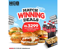 HOB - House Of Burgers Match Winning Deal For Rs.3299/-image-1626